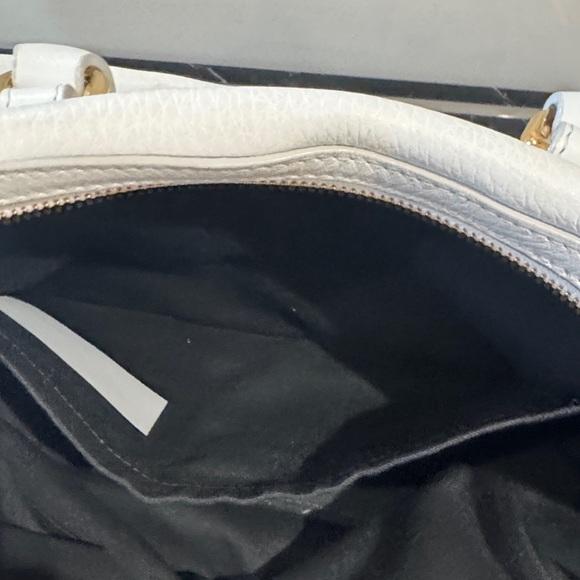 Versace rare vintage White Satchel with Gold Medusa Detail - Picture 10 of 11